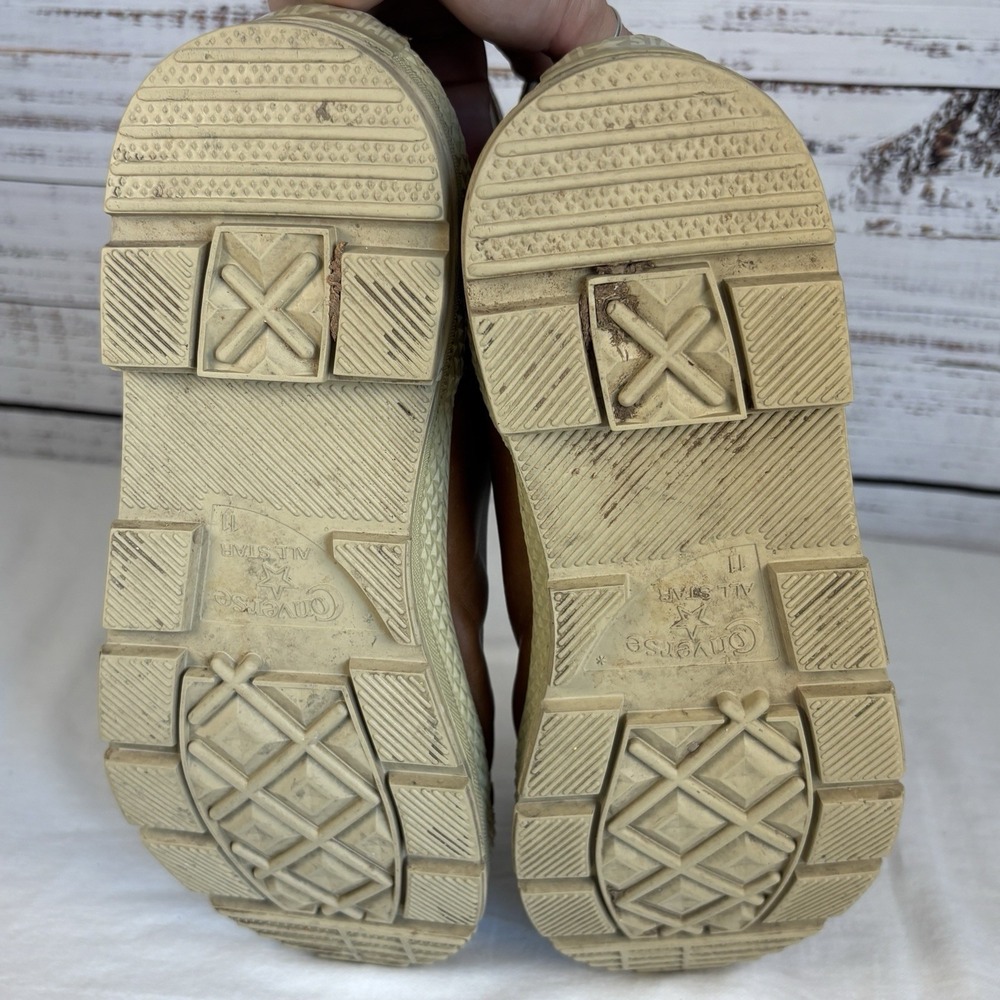 Converse Brown Leather Chukka Boots with Tan Soles - Picture 5 of 6